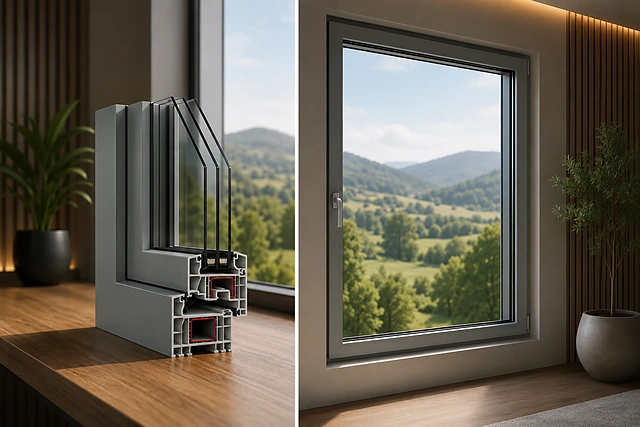 Finestra Termoconfort in PVC con profilo da 88 mm