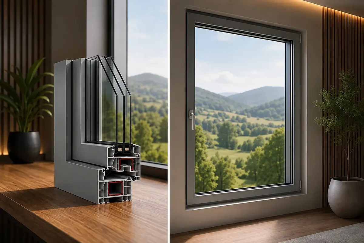 Esempio di serramento moderno per una casa a Como
